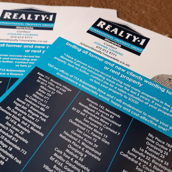 Realty 1 Johann Flyers